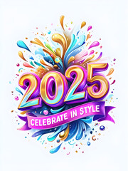 Obraz premium New Year's Eve Card