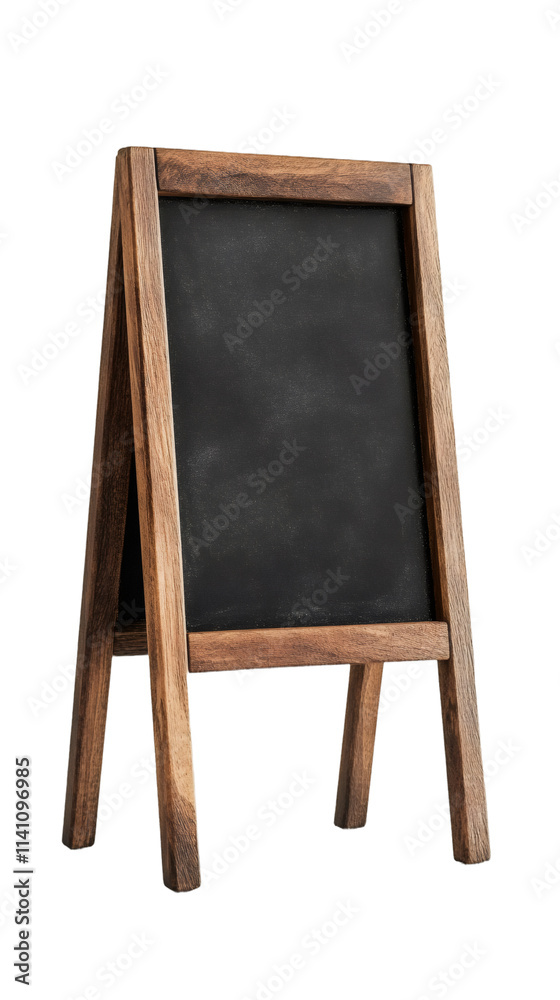 Aufkleber wooden blank blackboard on transparent background, perfect for adding your own text or design
