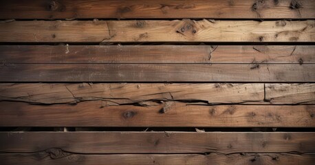 Obraz premium Distressed wood planks with horizontal cracks and scratches overlaid on a modern background, wood texture, cracks, concrete
