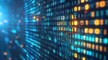 Obraz premium abstract technology background of digital data transfer concept of flowing global blockchain technology and high-speed internet connection. 