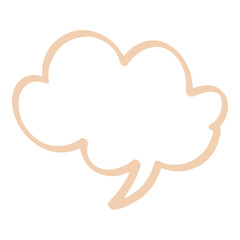 cloud speech bubble element