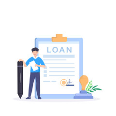 loan realated flat style illustration vector design