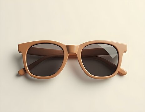 Sunglasses 3D render icon isolated on transparent background cutout ia