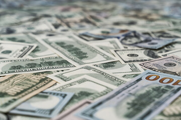 Background of US dollar bills. Fiancial concept.