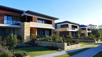 Blocks of luxury residential apartments 