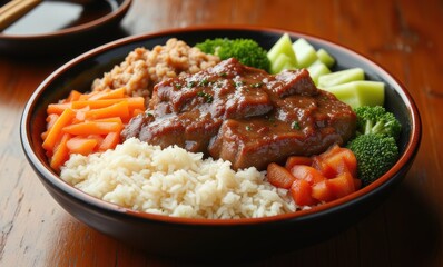 Delicious Asian-inspired beef bowl