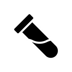 Test tube icon. Concept of chemical experiment, analysis, and research.