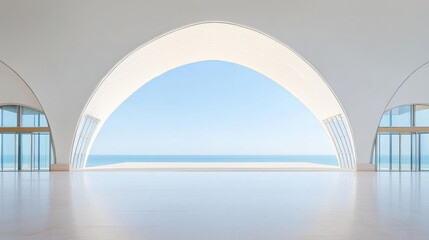 Fototapeta premium White Seaside Architecture Square