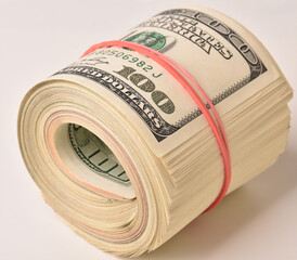 Paper money lot of dollar banknotes