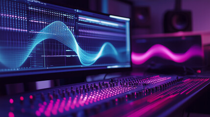 Advanced Semiconductor Photolithography Process: Precision Microchip Etching Technology Visualization