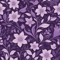 plantation abstract background,purple seamless floral pattern in vector

