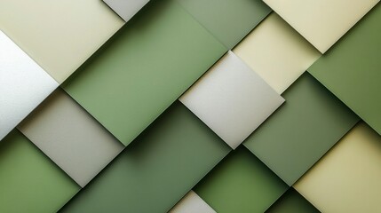 A series of intersecting lines and bold shapes in shades of green and silver, representing progress, innovation, and the achievement of business goals.