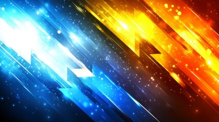 Blue background with motion arrows and speed lines emphasizing innovation and progress ideal for business and technology-themed stock illustrations.