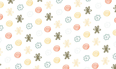 abstract trendy hand drawn pattern background