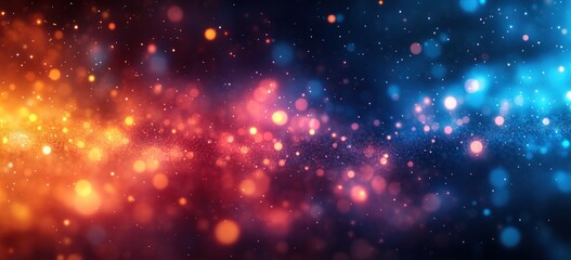 Obraz premium Vibrant gradient background blue orange dreamy bokeh soft light abstract texture artistic design