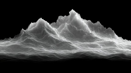 Black and white abstract background with graphic wave patterns designed with global colors and layers ideal for modern business stock illustrations.