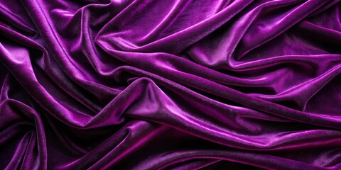 Obraz premium Luxurious dark purple velvet fabric background, luxury, beautiful, texture, rich, elegance, plush, sophisticated, glamorous