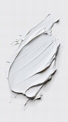Abstract white paint texture on a white background.  A minimalist artistic image showcasing the beauty of texture and form.