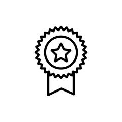 Badge icon vector. Awards icon vector. Achieve sign and symbols. Stamp