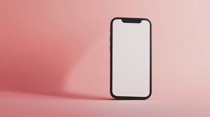 Pink Background Smartphone Mockup Mobile App Presentation