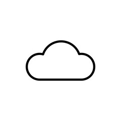 Cloud icon vector. cloud sign and symbol