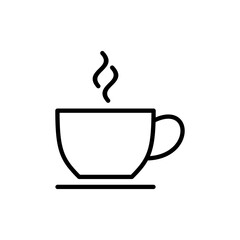 coffee cup icon vector. cup a coffee sign and symbol