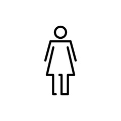 Female icon vector. woman sign and symbol