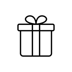 Gift icon vector. gift sign and symbol. birthday gift