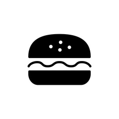 Burger icon logo design. burger sign and symbol. hamburger