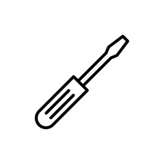 Screwdriver icon vector.tools sign and symbol