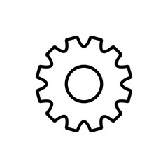Setting icon vector. Cog sign and symbol. Gear Sign