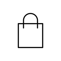 Shopping bag icon vector. shopping sign and symbol