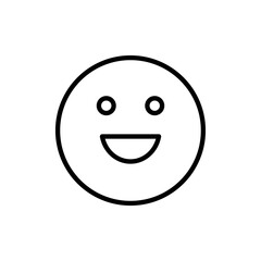 Fototapeta premium Smile icon vector. smile emoticon icon. feedback sign and symbol