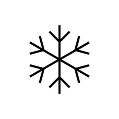 Snow icon vector. snowflake sign and symbol