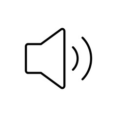 Speaker icon vector. volume sign and symbol. loudspeaker icon. sound symbol