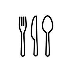 spoon and fork icon vector. spoon, fork and knife icon vector. restaurant sign and symbol