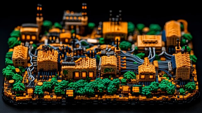 Illustration of data transmission through a network connection, highlighting the speed and reliability of modern communication infrastructure for data transfer and connectivity.