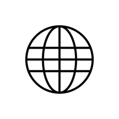 Web icon vector. go to web sign and symbol. web click icon. Global search icon