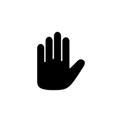 Hand icon logo design. hand sign and symbol. palm