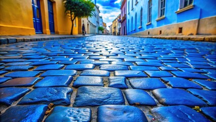 Blue cobblestones in Old San Juan, Puerto Rico , cobblestones, blue, texture, historic, architecture, Caribbean, Puerto Rico