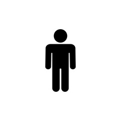 Man icon logo design. male sign and symbol. human symbol