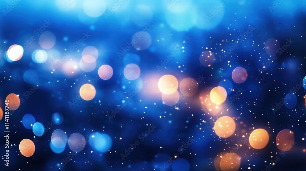 Poster abstract urban night lights blurring with colorful bokeh and dynamic energy in a cityscape setting f