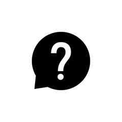 Question icon logo design. question mark sign and symbol