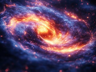 Obraz premium Cosmic Blue Magic Light Background