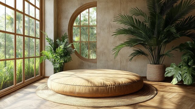 3D rendering of a sleek product display platform, showcasing items with a modern and polished design, ideal for product presentations and branding purposes.