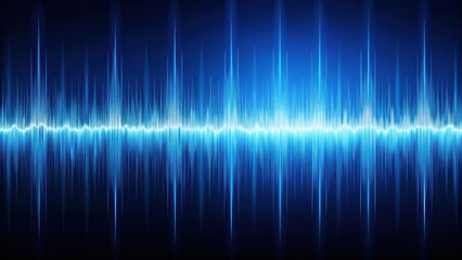 Blue audio waveform background perfect for music and sound related designs, sound waves, music, technology, digital