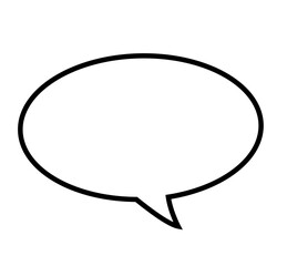 吹き出しフレームアイコン　シンプルな手描きのふきだし　ベクターイラスト素材　モノクロ　白黒　白背景