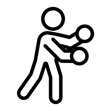 recommend clip art: boxing Line Icon