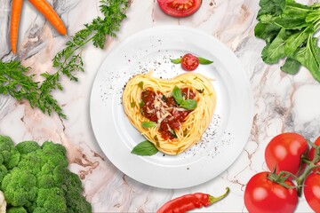 Tasty fresh Pasta dish with Creamy sauce