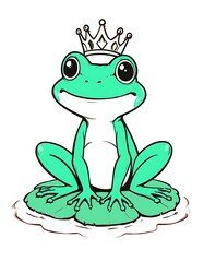 Fototapeta premium frog on a leaf